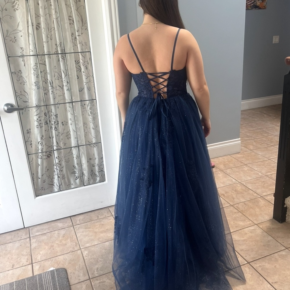 Stunning Navy Blue Grad Dress